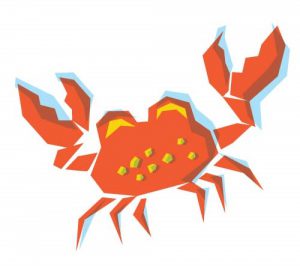 Crabe - crédit dessin : Marceline Communication
